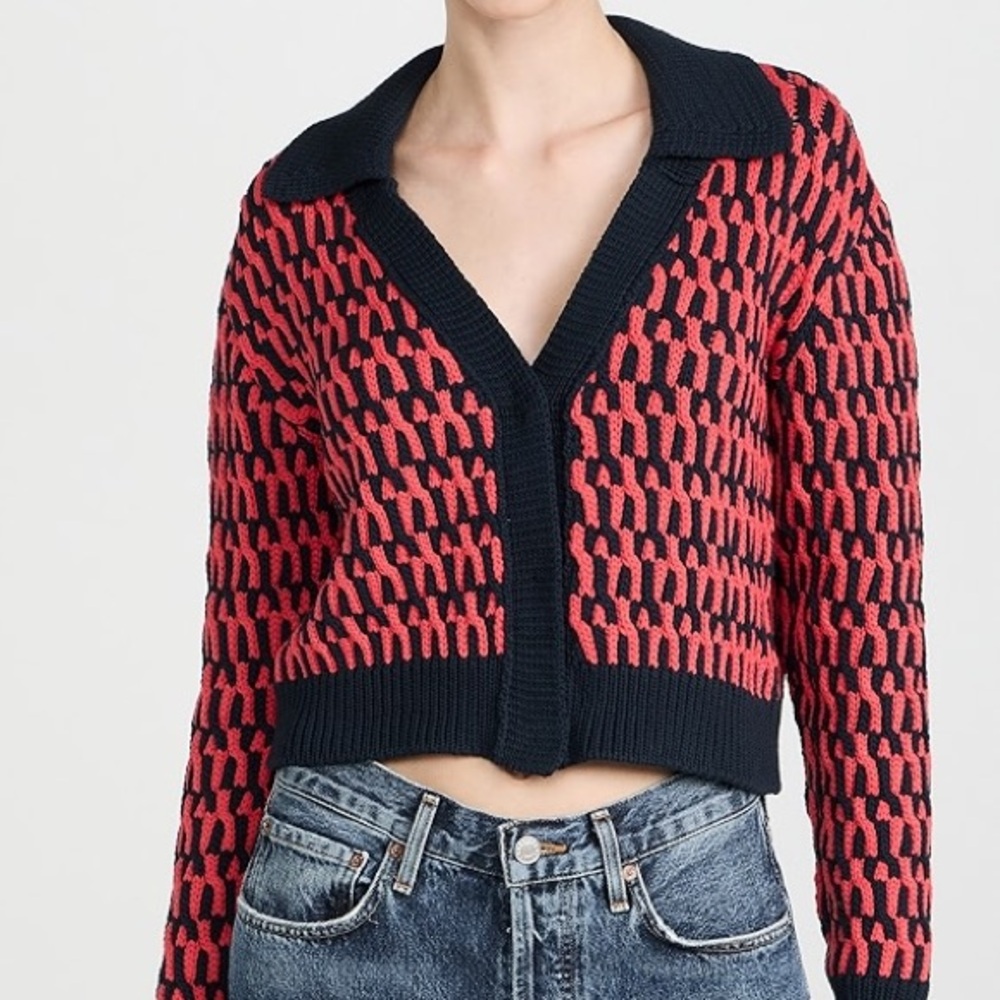 Luxury Made in Italy Designer Double J Cardigan Sweater - Picture 3 of 9